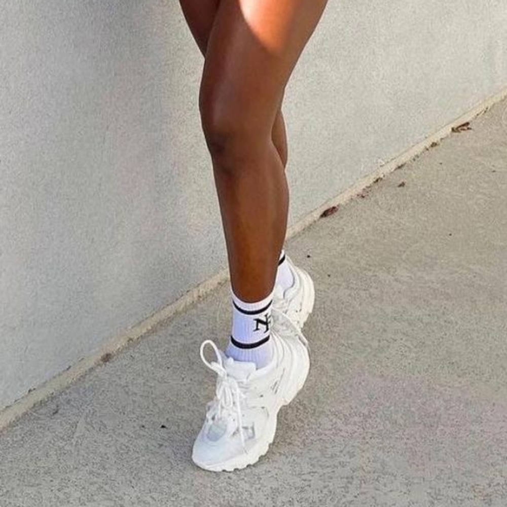 𝙉𝙀𝙒 𝙄𝙉🖤Cool Muse Platform Sneaker -  WHITE - Picture 7 of 8